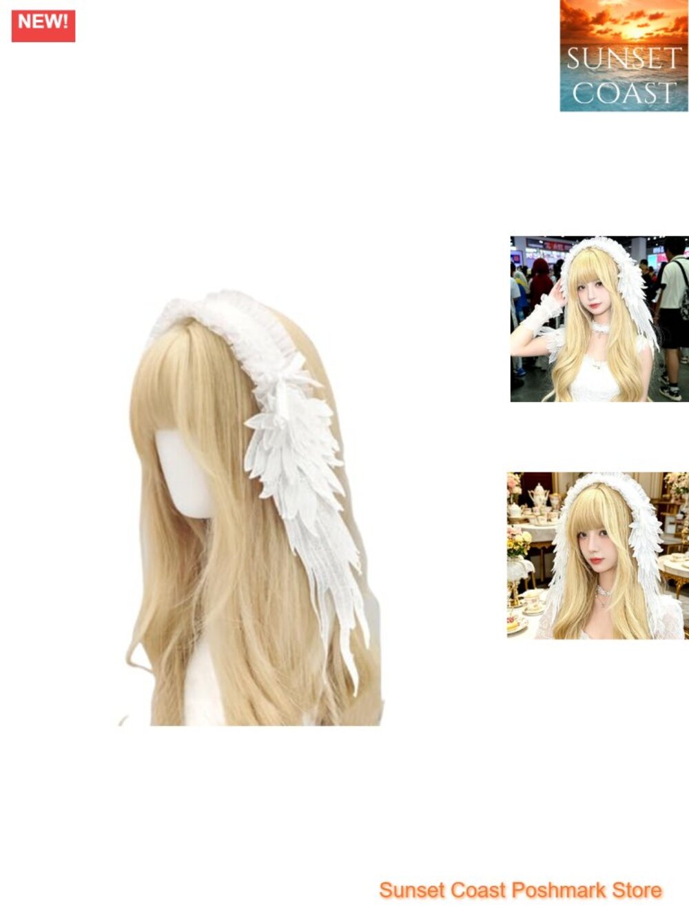 Lolita Lace Headband Gothic Maid Cosplay Hair Accessory